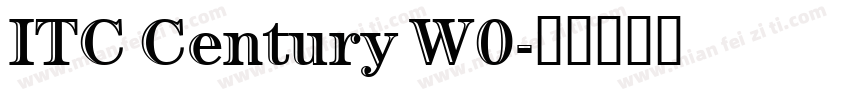 ITC Century W0字体转换